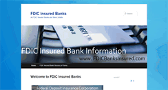 Desktop Screenshot of fdicbanksinsured.com